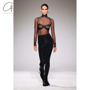 80%OFF Nensi Dojaka  透明折边合身长裤