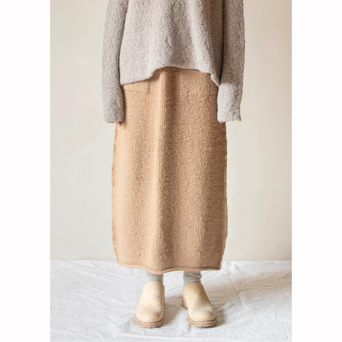 Daniel Andresen 驼绒针织厚实半身裙系列 比利时手工