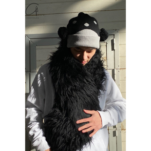 80%OFF Walter van beirendonck 毛绒棉围巾系列