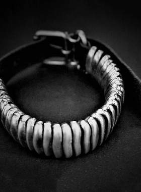 GOTI 925银 马皮手镯 BR158 意大利