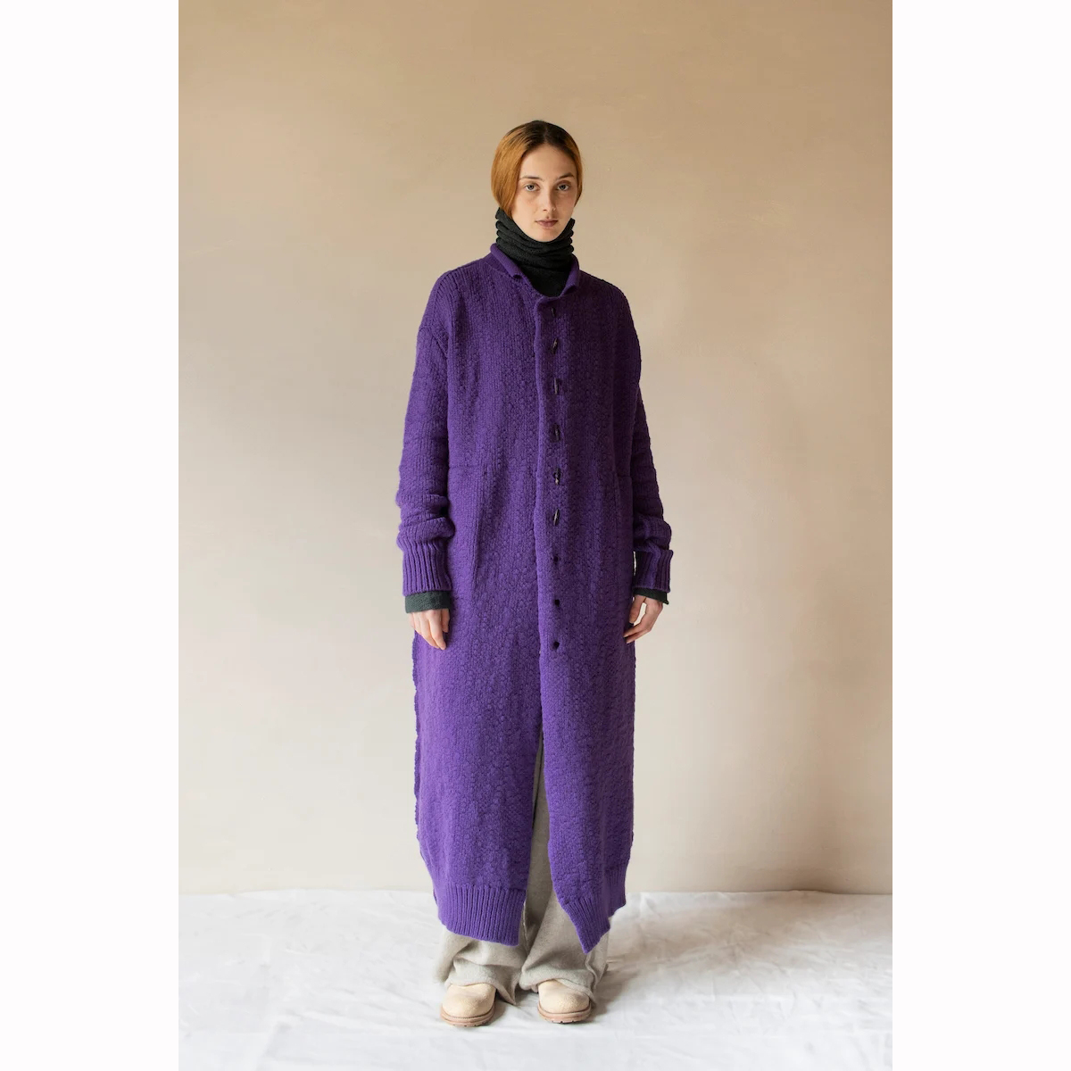 Daniel Andresen 羊毛长款纽扣开衫 比利时