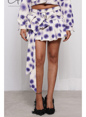 70%OFF CONSTANÇA ENTRUDO 圆珠笔印花牛仔半身裙 葡萄牙