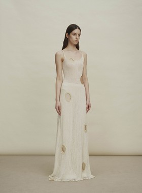 40%OFF SWAYING 钩针拼接吊带长裙