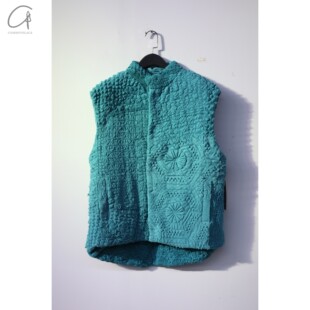 50%OFF By Walid 特迪马甲夹克 纯手工拼接 孤品 英国