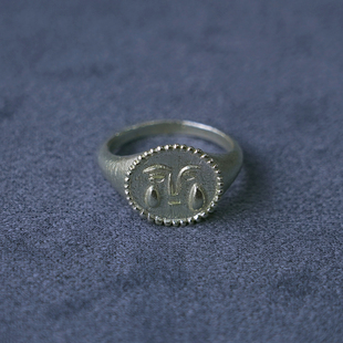 纯银 PEPE 镀金酒神泪滴戒指 SALE