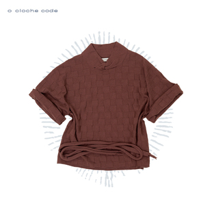 cloche 阔腿长裤 code 方块格纽结上衣 美利奴羊毛针织 25秋冬