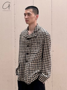 亚麻格子夹克 Tai 法国手工 Peng 70%OFF