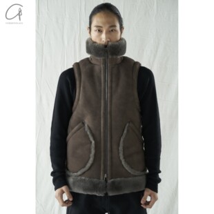 男 羊皮背心马甲 40%OFF DEVOA