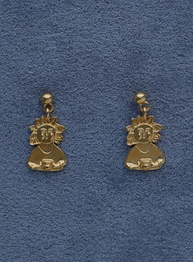 SALE E PEPE 纯银/镀金酒神耳环