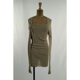 Marc Le Bihan 肩部系带不对称长袖上衣 2861 commonplace买手店