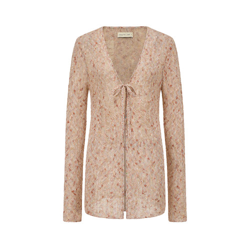 SWAYING 26早春 花纱系带开衫