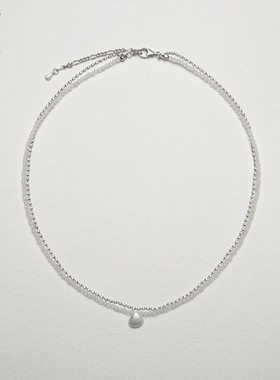 OLIO E ACETO 纯银白水晶贝壳双层项链