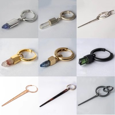 Parts of Four Hoop圈形耳环系列集合 III 高程度手工