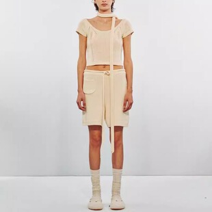 SWAYING 25早秋 口袋直筒短款休闲裤