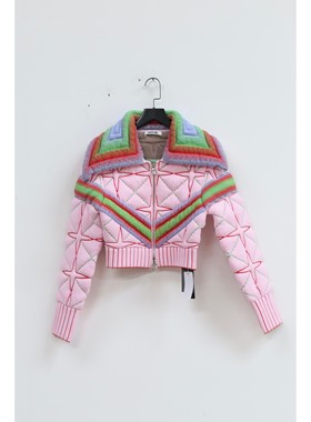 60%OFF NAN KNITS 星形图案膨体短外套  commonplace品牌集合店