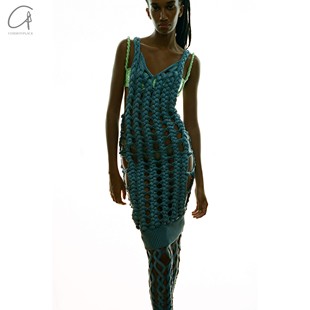 编织背心连衣裙 BOULDER 弹力针织 ISA 90%OFF