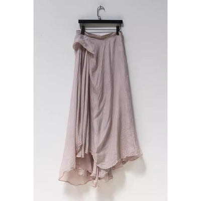 不规则微皱蚕丝初恋半身裙