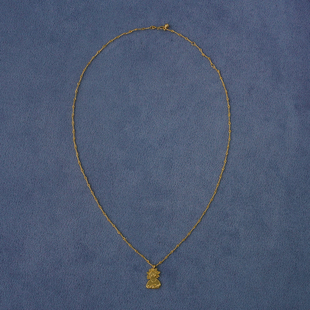 纯银 PEPE 镀金酒神吊坠项链 SALE