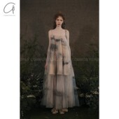 Mutedance 品牌集合店 CommonPlace 双层印染长裙 手作