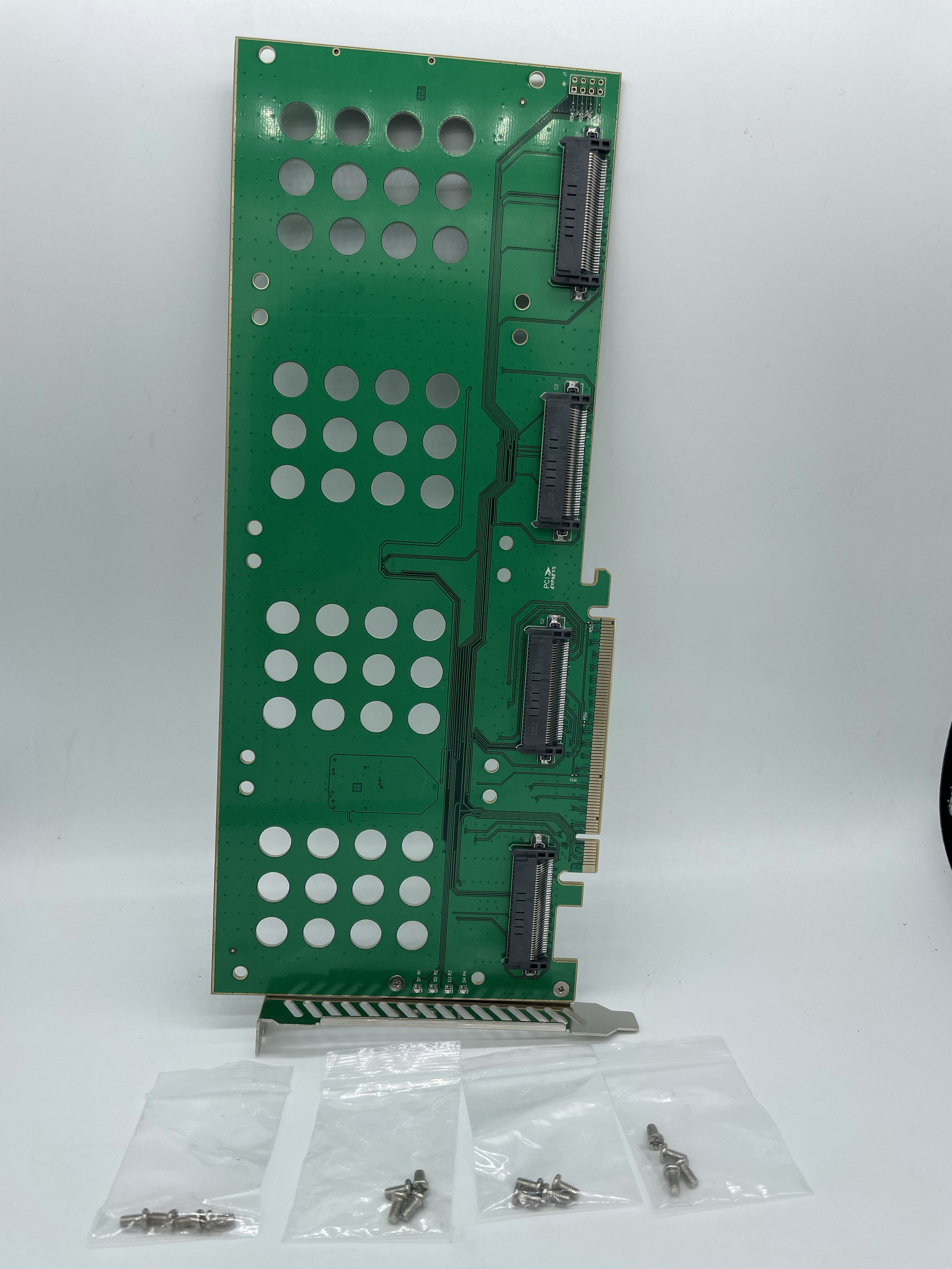 U.2 SSD TO PCIE3.0 ADAPTER BOARD U2 EXPANSION CARD PCI-E INTERFACE 4-PORT U2 TO PCIEX16