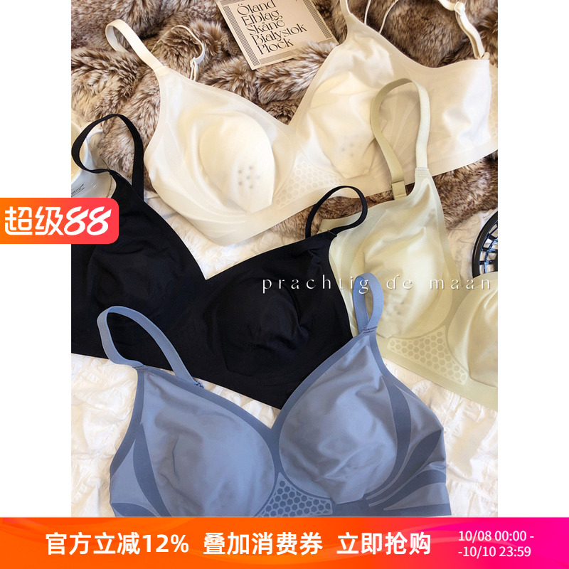 简约无钢圈大胸显小内衣文胸
