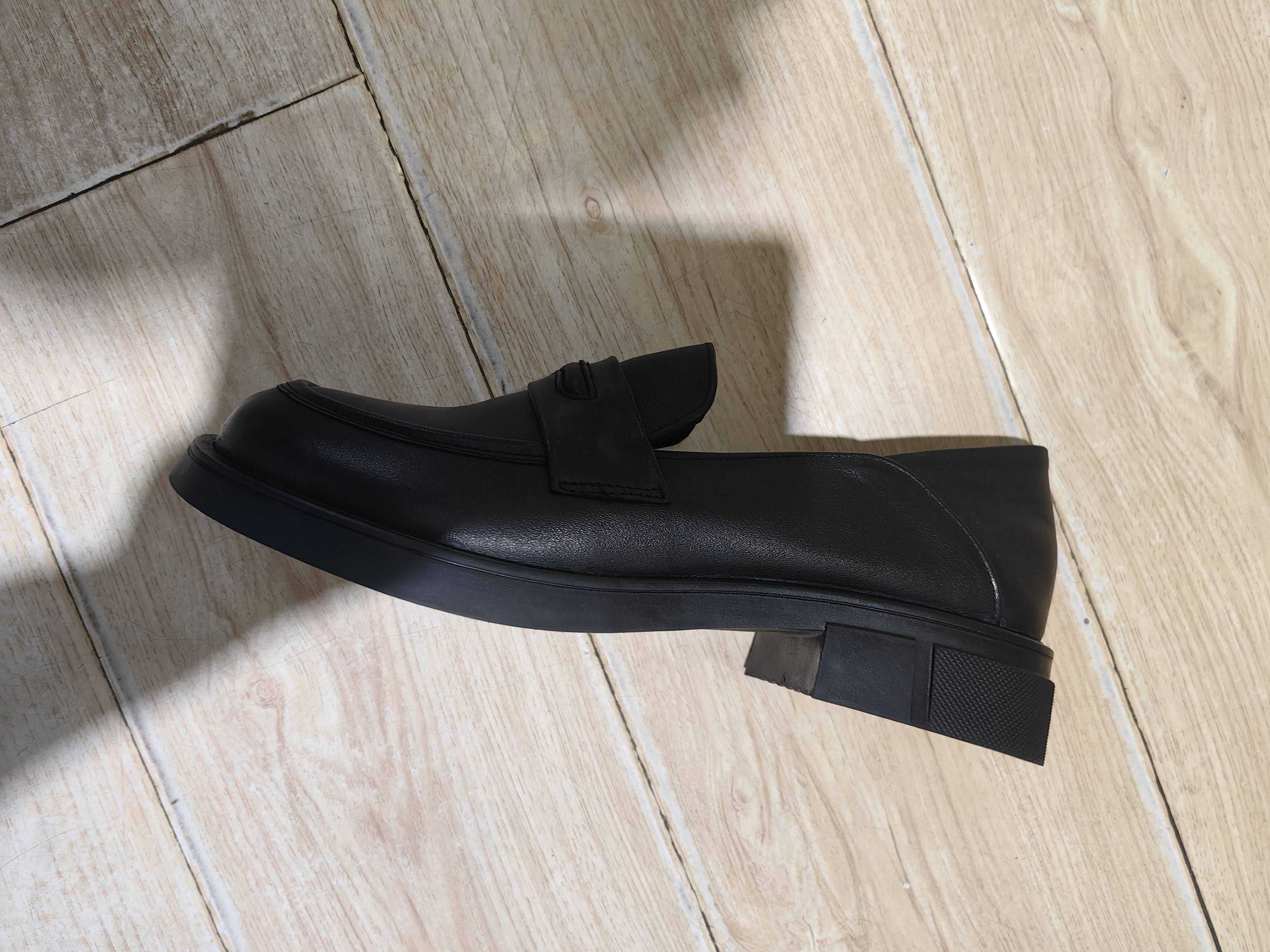 特大码女鞋41-43真皮乐福鞋女英伦风小皮鞋一脚蹬单鞋42码