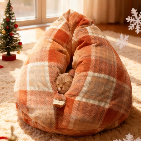 牛奶绒新年纯手工diy冬季加厚鸡屁股猫窝粽子保暖猫咪可爱可拆洗,宠物/宠物食品及用品,猫窝/屋/帐篷/沙发,淘宝优惠券,粉丝福利购,淘宝优惠卷