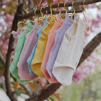 背心彩色原创德文衣服手工定制