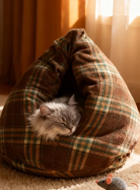 防羊绒鸡屁股粽子猫窝纯手工制作diy定制冬季保暖加厚高级可拆洗