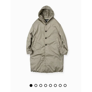 简洁万年具轻柔暖抗风防水高品质中长款连帽鹅绒服外套风衣D551