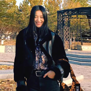 清货5折大表姐同款精致干练澳洲进口羊皮毛一体短款外套皮草D303