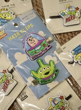 日本daiso大创玩具总动员toystory三眼仔巴斯光年发饰发绳发夹