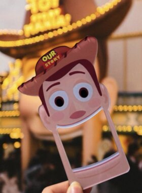 原创玩总toystory胡迪大板牙富士宝利来拍立得相框冰箱贴