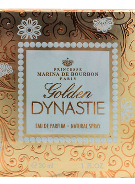 DYNASTIE皇家玛丽娜公主金色皇家女士香水30ml持久淡香清新花香味