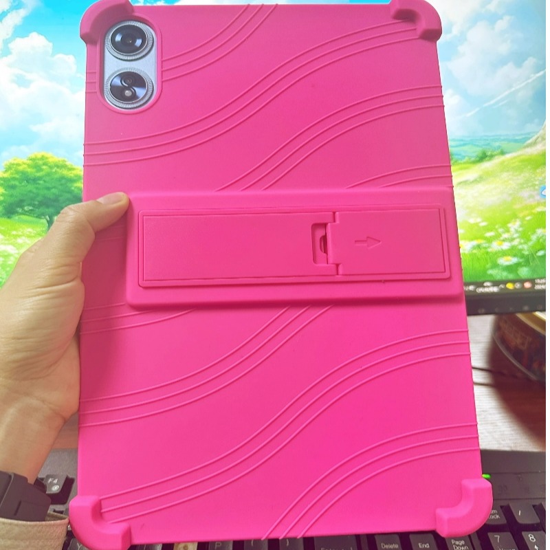 适用Teclast/台电T60plus平板电脑保护套12英寸t60plus学习机硅胶套TLA001软胶包边防摔外壳支架平板壳防摔套