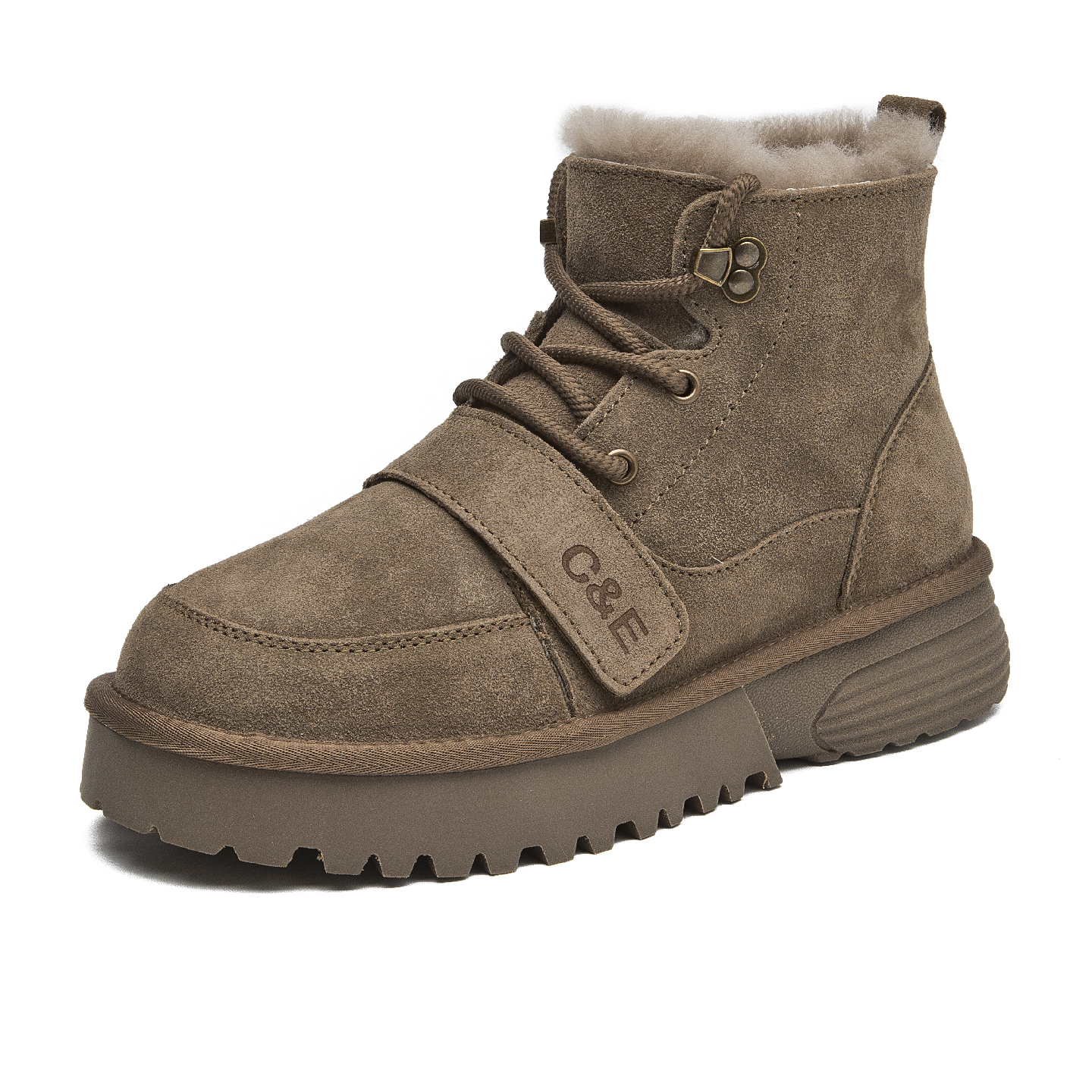 马丁情侣款雪地靴女冬2025真皮厚底加绒加厚羊毛保暖短筒靴棉鞋男