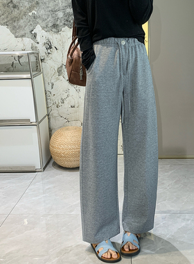 自在腔调裤！天丝氧气棉垂感休闲裤女春季新宽松显瘦小弯刀阔腿裤