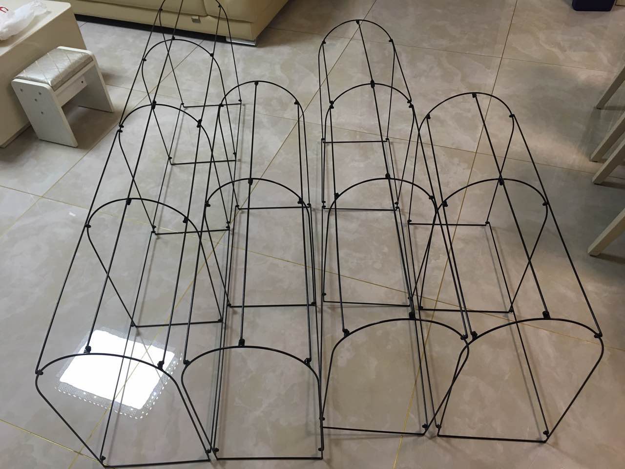 为多肉定制弧形小型铁艺防护棚架