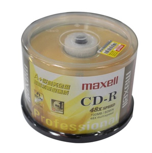 maxell麦克赛尔 万胜CD-R光盘48X 700MB金面系列空白刻录光盘