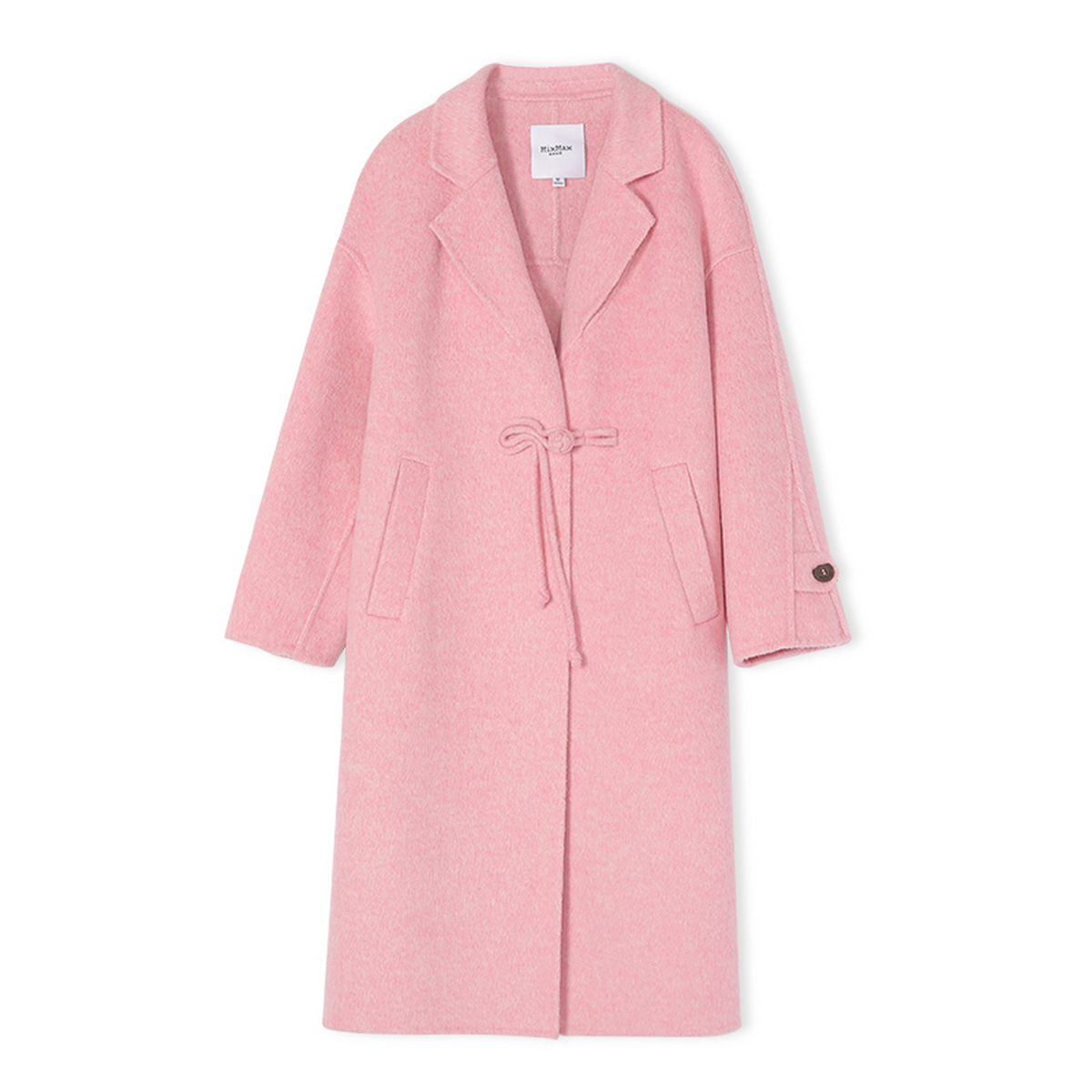 MIXMAX休闲百搭中长款毛呢大衣外套2025春季新款气质时尚减龄显瘦