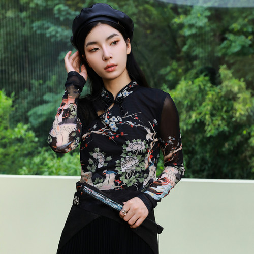 MIXMAX休闲百搭长袖衬衫打底衫女2025春季新款气质时尚减龄