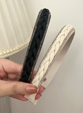 手工编织辫子发箍显发量头箍
