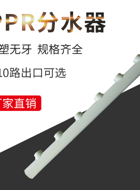 PPR分水器 全塑分水器无牙分支器主管50mm120间分支20 4分 25 6分