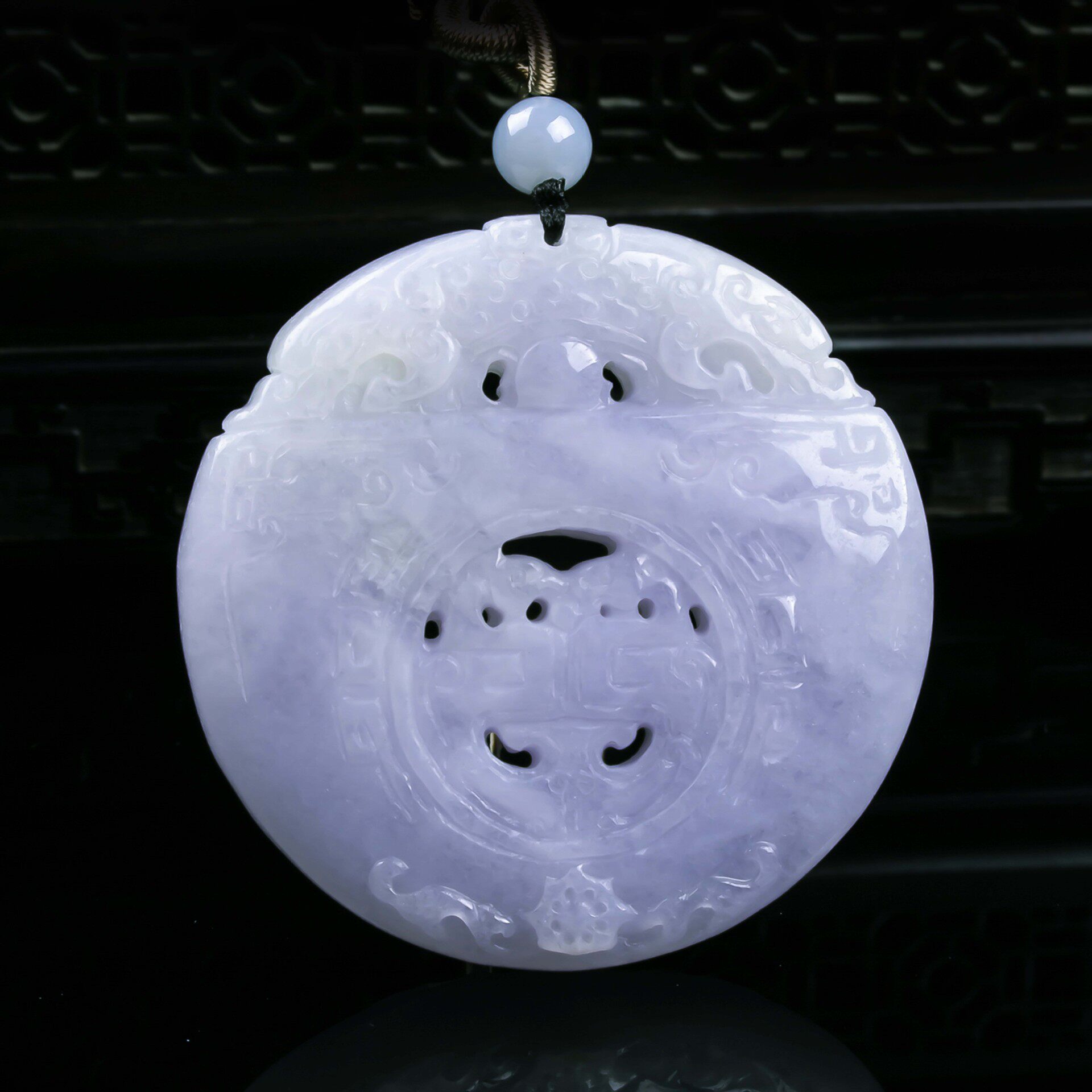 天然A货缅甸翡翠仿古龙牌精工玉石种老高冰挂件吊坠玉佩玉美