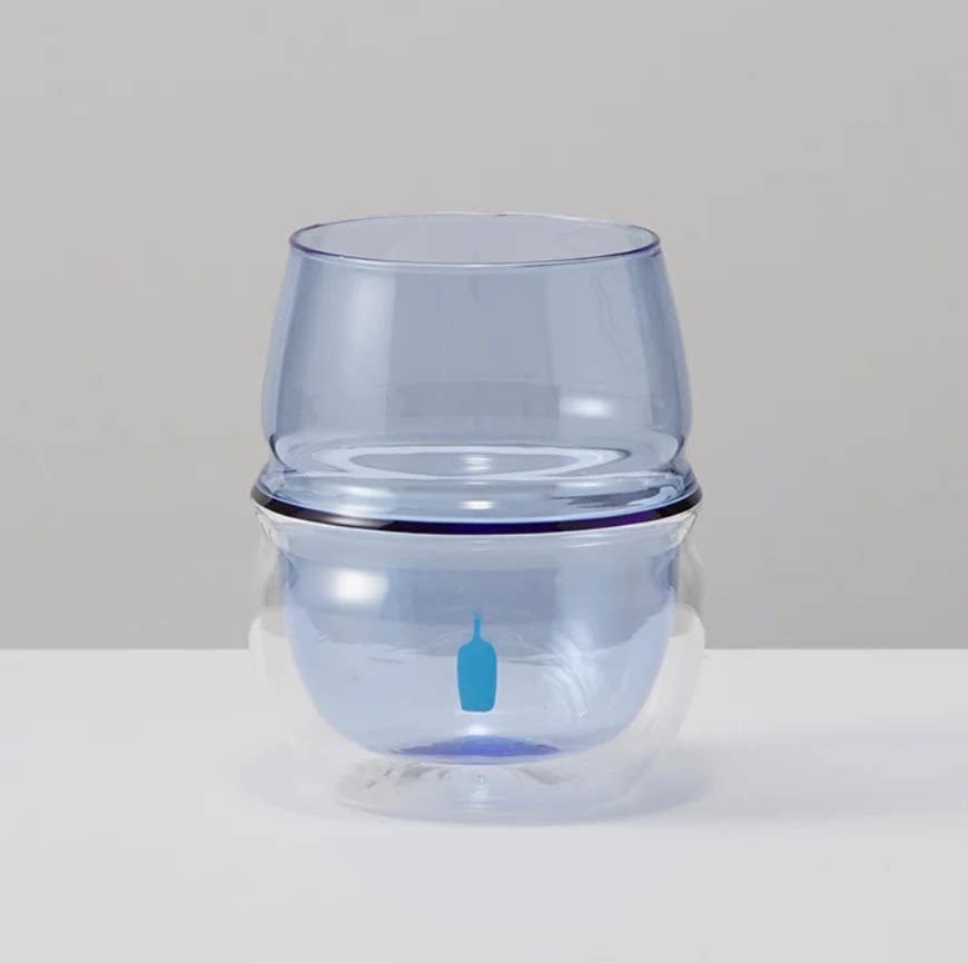 日本蓝瓶子Bluebottle双层玻璃杯图片