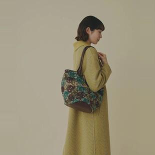 mina皆川明玻璃花单肩包单肩手拎皮肩带款 日本正 新春特价