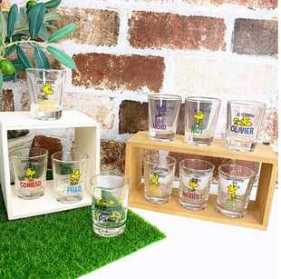 史努比烧酒白酒威士忌果酒子弹酒玻璃杯一口杯水杯小酌日本正品