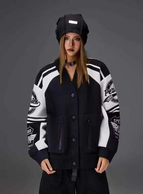 拓谷专柜正品2025新款棒球服外套女宽松休闲外套Q52153