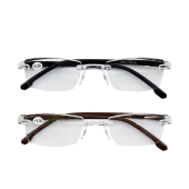 150度 女士两款 轻便式 无框老花眼镜DAISO大创老眼镜塑料腿男士