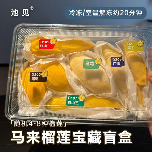马来西亚进口冷冻水果盒装榴莲肉